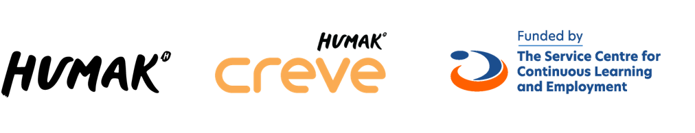 Logos: Humak UAS, Creve, Service Centre for Continuous Learning and Employment